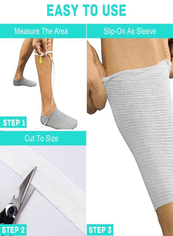 Yeasing Tubular Bandage Elasticated Tubular Bandages Washable Support Sprain Bandage Conforming Retention Bandages for Small Limbs Wrist Elbow 5CM X 5M - Image 5